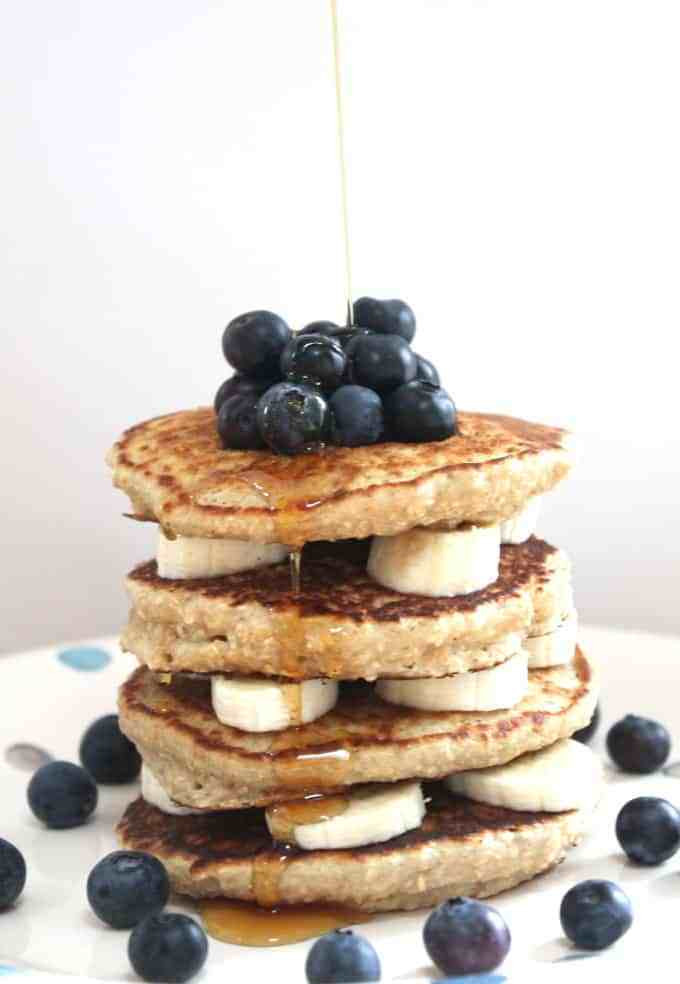 Oat Pancakes Healthy
 Oat Pancakes with Banana & Blueberries My Fussy Eater