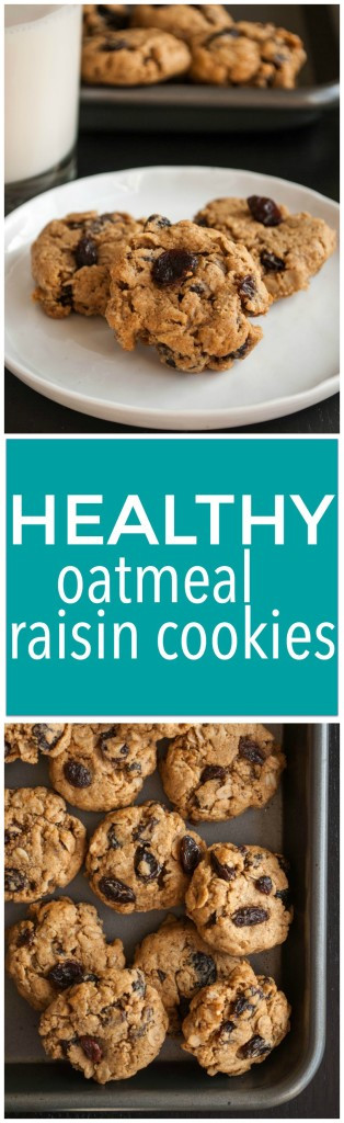 Oatmeal Raisin Cookies Recipe Healthy
 Healthy Oatmeal Raisin Cookies Fooduzzi