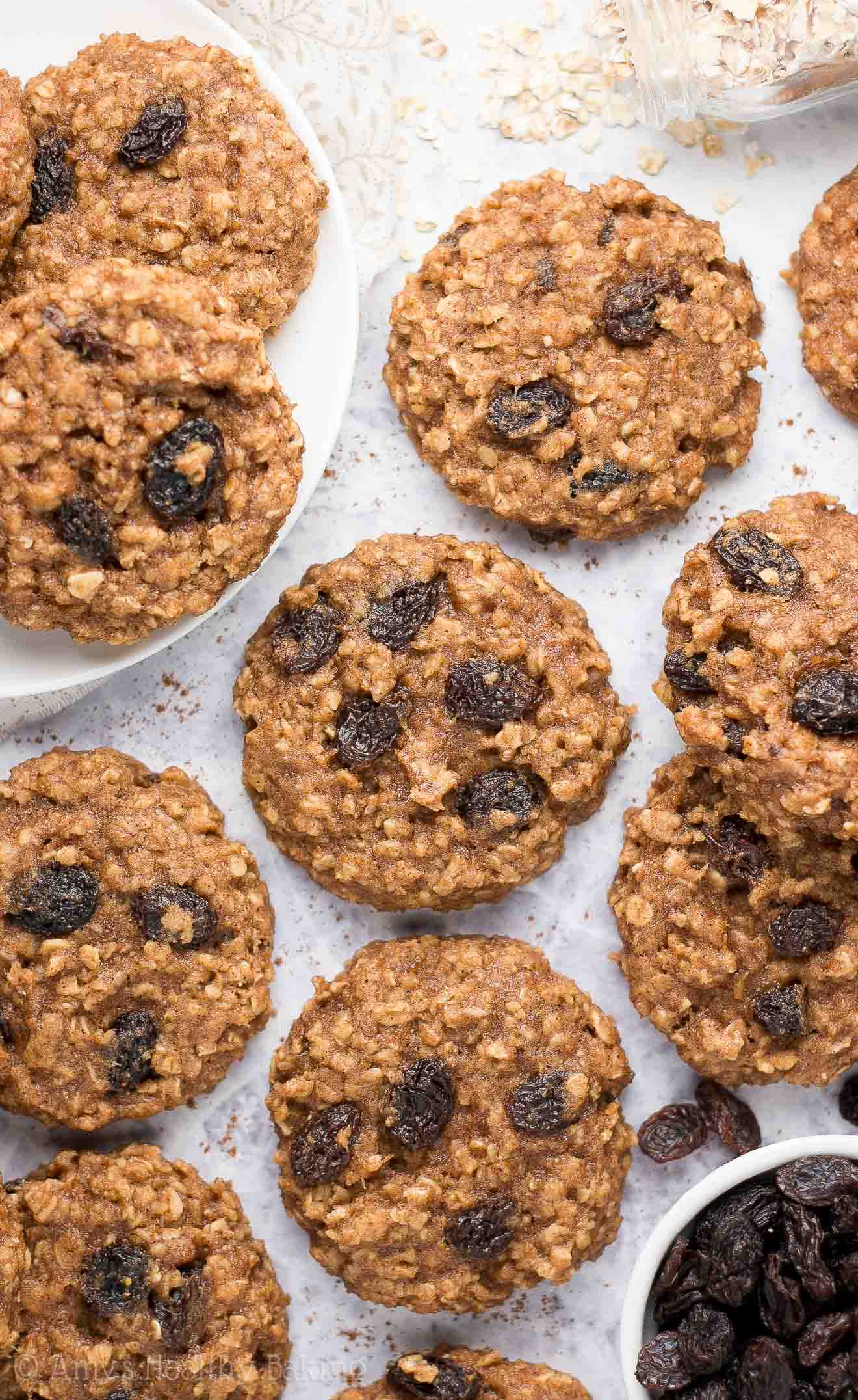 Oatmeal Raisin Cookies Recipe Healthy
 Healthy Banana Oatmeal Raisin Cookies