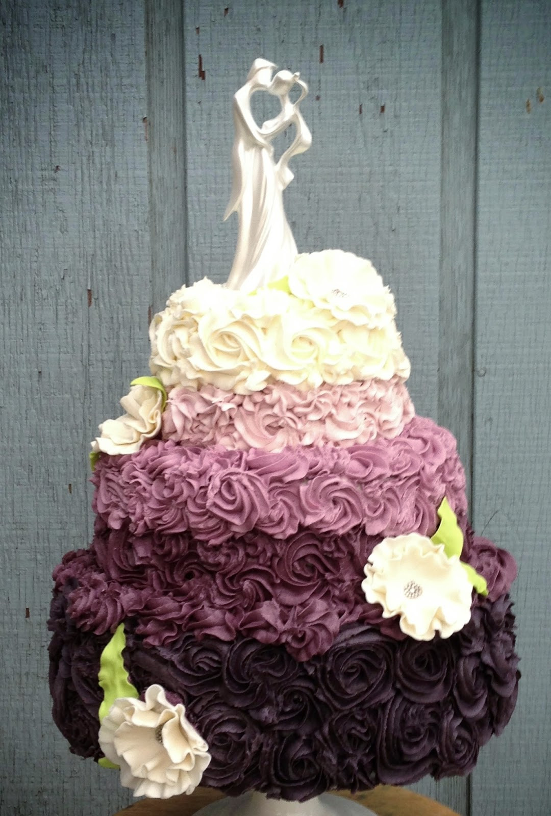 Ombre Wedding Cakes
 Cakes and Cookies Purple Ombre Wedding Cake