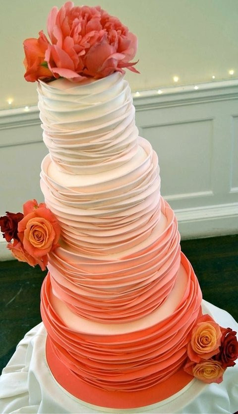 Ombre Wedding Cakes
 61 Stylish Ombre Wedding Cakes
