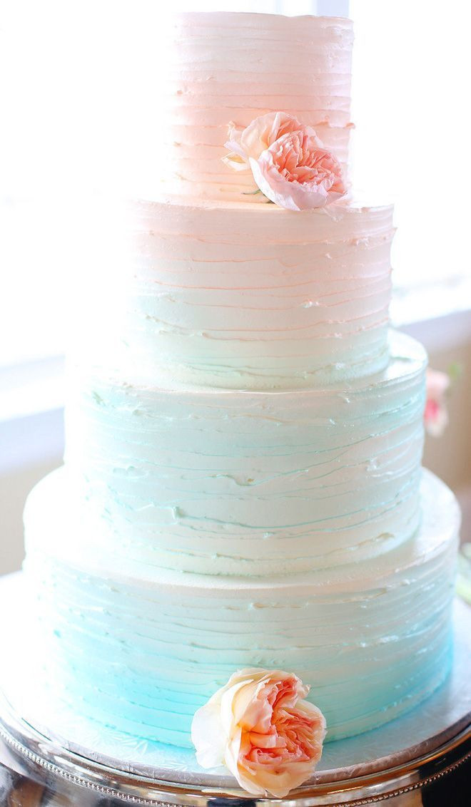 Ombre Wedding Cakes
 25 Buttercream Wedding Cakes We d Almost Kill For with
