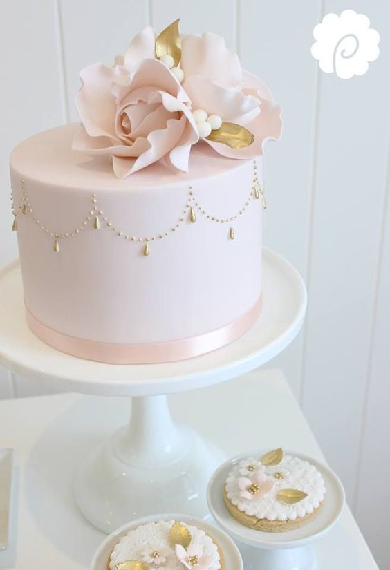 One Tier Wedding Cakes
 17 Stunning e Tier Wedding Cakes for the Simple Bride