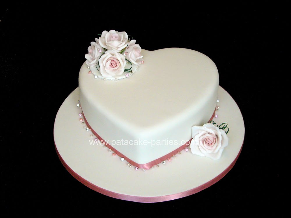 One Tier Wedding Cakes
 Pat a Cake Parties Single Tier Wedding Cake