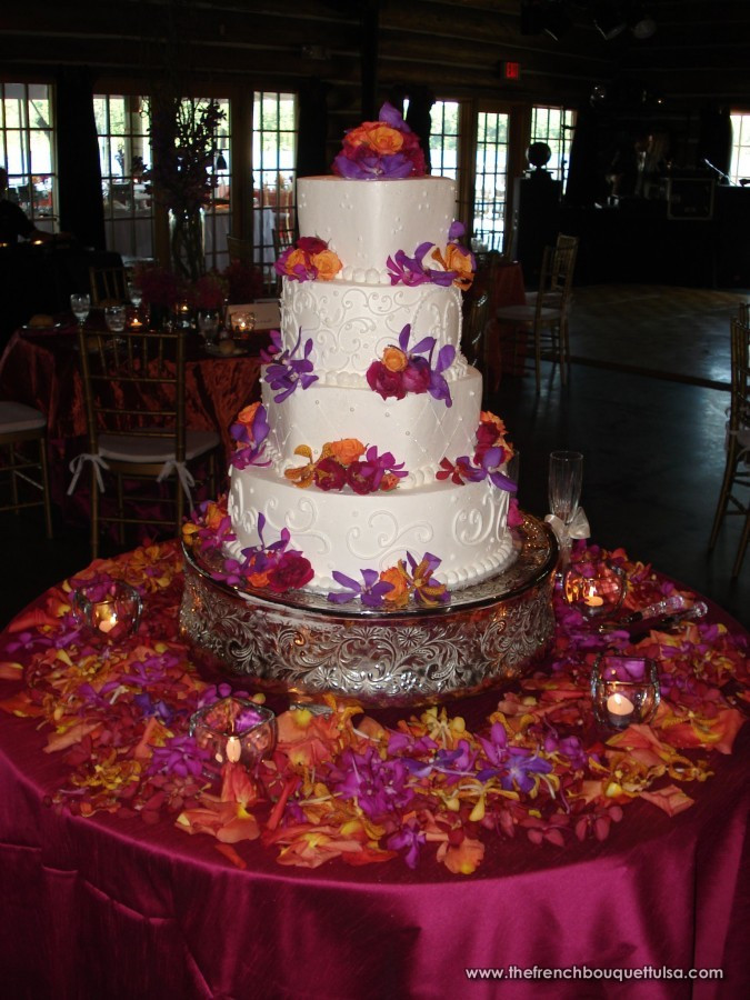 Orange And Purple Wedding Cakes
 The French Bouquet Blog inspiring wedding & event