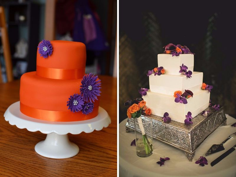 Orange And Purple Wedding Cakes
 20 Orange and Purple Wedding Ideas EverAfterGuide