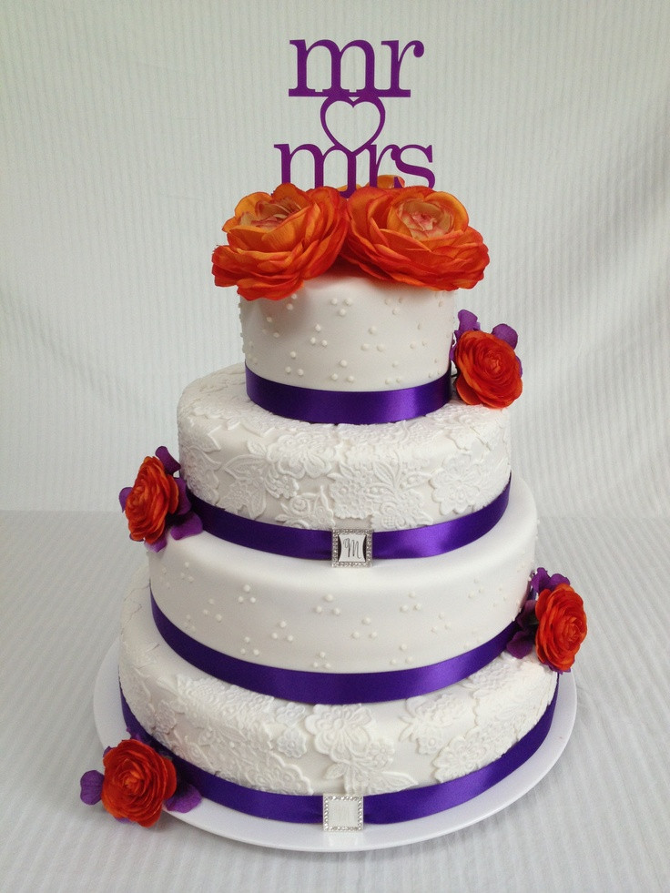 Orange And Purple Wedding Cakes
 Wedding Ideas Orange and Purple Wedding