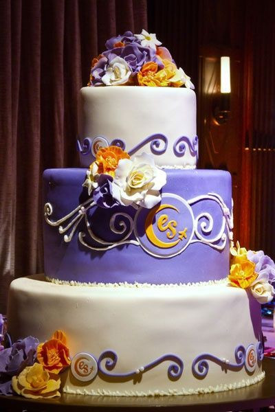 Orange And Purple Wedding Cakes
 Gorgeous purple and orange cake wedding cakes Juxtapost