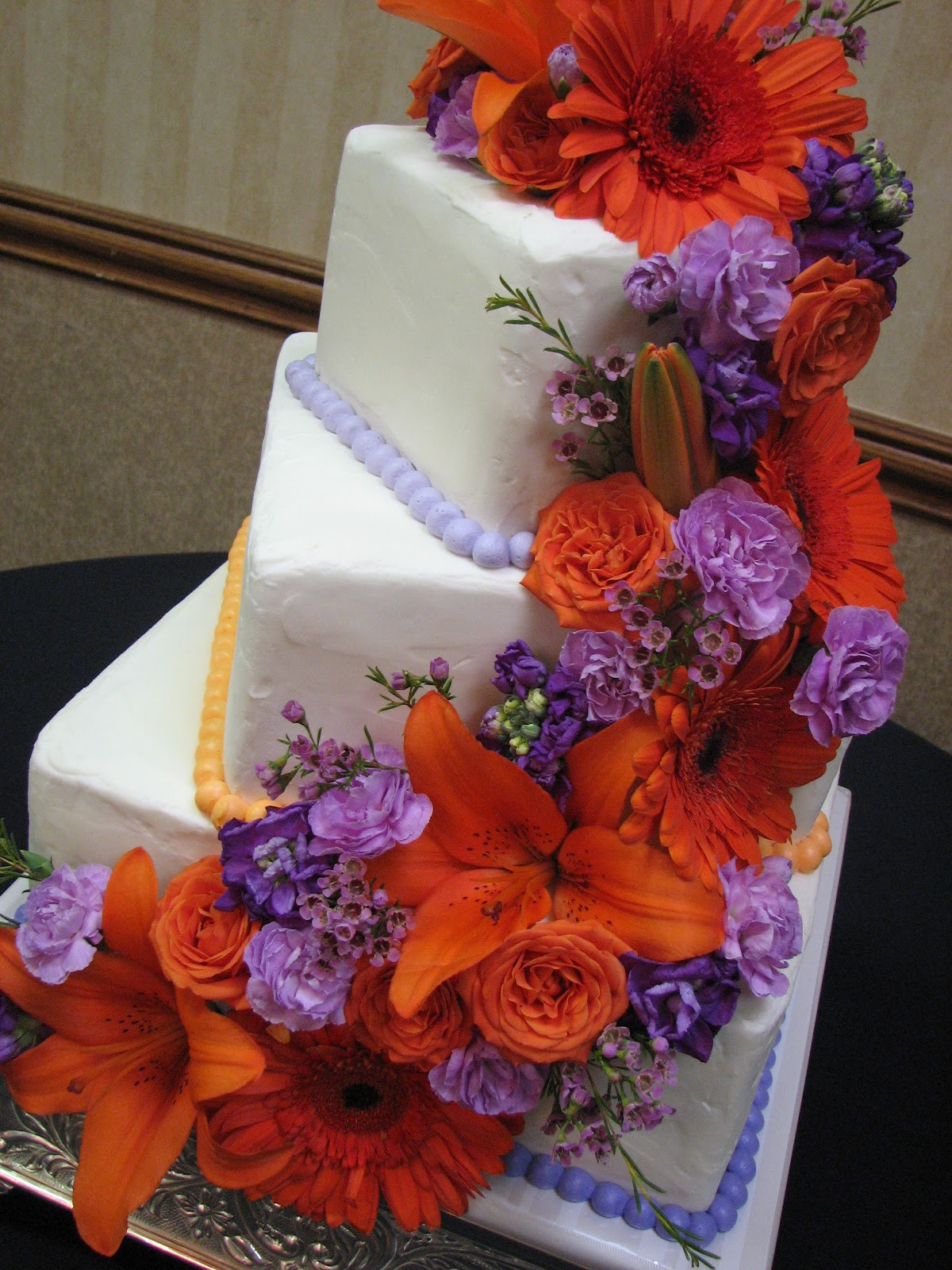 Orange And Purple Wedding Cakes
 Orange and purple wedding cakes idea in 2017