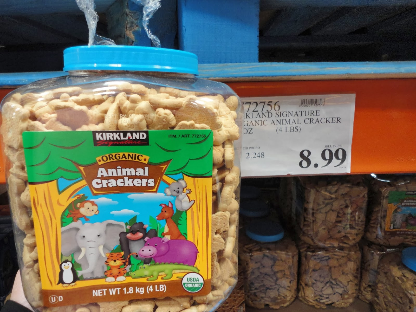 Organic Animal Crackers
 Pinkaton Family Costco Shopping Food Storage and