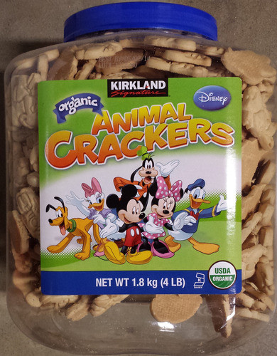 Organic Animal Crackers
 Amazon Kirkland Signature Organic Disney Animal
