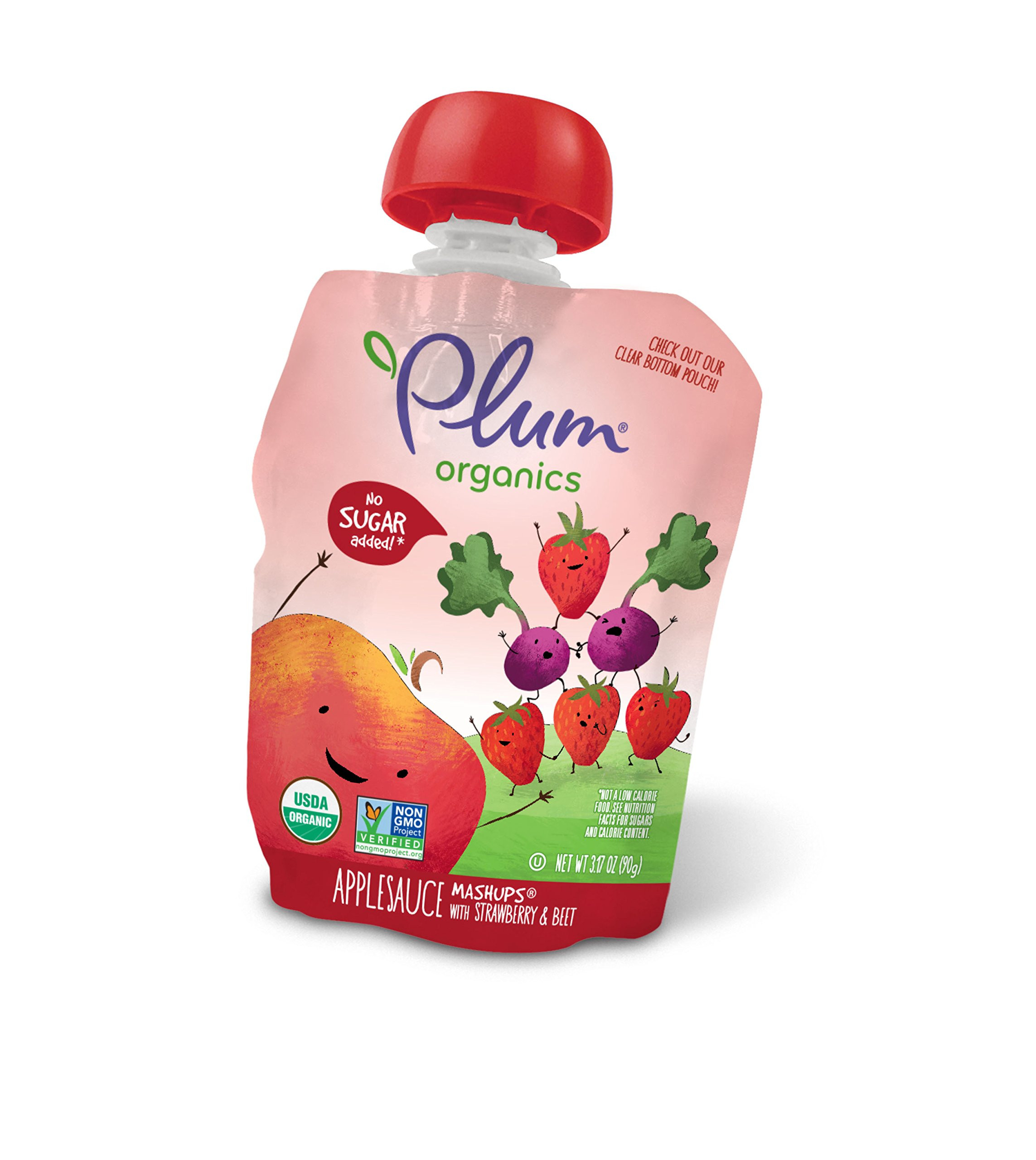 Organic Applesauce Pouches
 Plum Organics Mashups Organic Kids Applesauce Strawberry