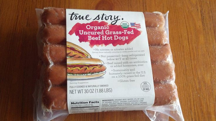 Organic Beef Hot Dogs
 Organic Uncured Grass Fed Beef Hot Dogs