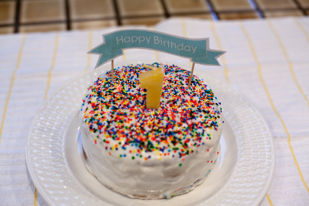 Organic Birthday Cake
 Baby s First healthy & natural Birthday Cake — 9 Months