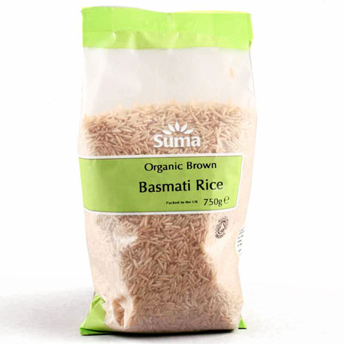 Organic Brown Basmati Rice
 Suma Prepacks Organic Brown Basmati Rice 750g