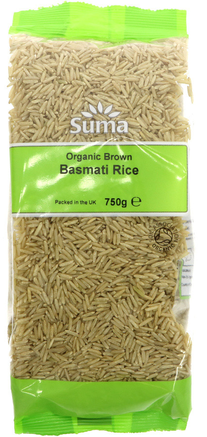 Organic Brown Basmati Rice
 Suma Prepacks Organic Brown Basmati Rice 750g Suma