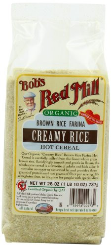 Organic Brown Rice Cereal
 Betty Crocker Creamy Deluxe frosting By Ruba