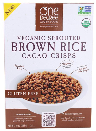 Organic Brown Rice Cereal
 e Degree Organic Foods Cereal Brown Rice Cacao Crisps