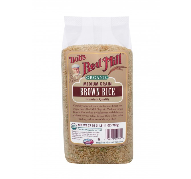 Organic Brown Rice Cereal
 Organic Medium Grain Brown Rice Bob s Red Mill Natural