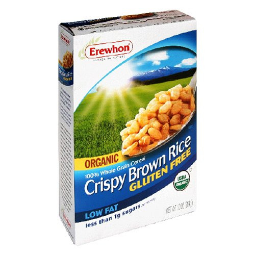 Organic Brown Rice Cereal
 Erewhon Crispy Brown Rice Cereal Gluten Free Organic 10