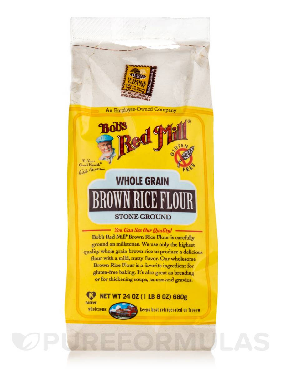 Organic Brown Rice Flour
 Whole Grain Brown Rice Flour Stone Ground 24 oz 680 Grams