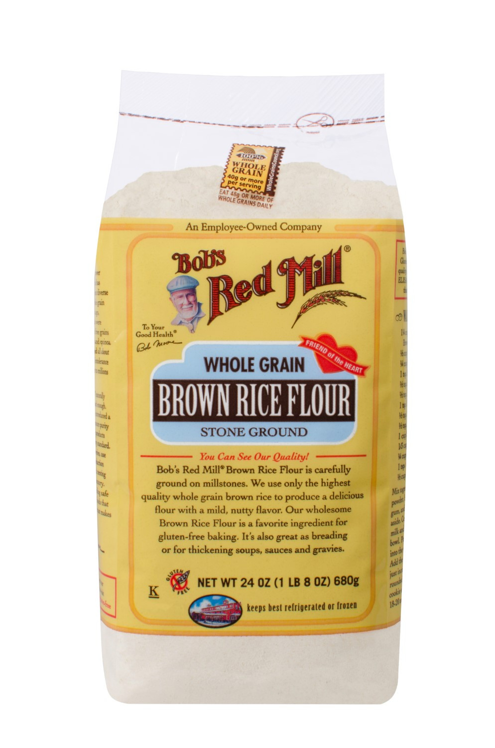 Organic Brown Rice Flour
 Bob s Red Mill Whole Grain Brown Rice Flour 24 Oz