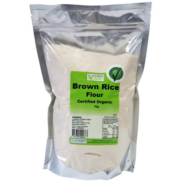 Organic Brown Rice Flour
 Organic Brown Rice Flour Flannerys