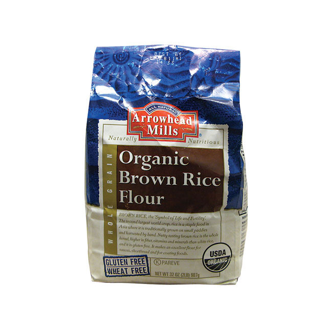 Organic Brown Rice Flour
 Arrowhead Mills Organic Brown Rice Flour 32 oz Pkg