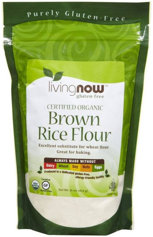 Organic Brown Rice Flour
 Now Foods Organic Brown Rice Flour 1 lb