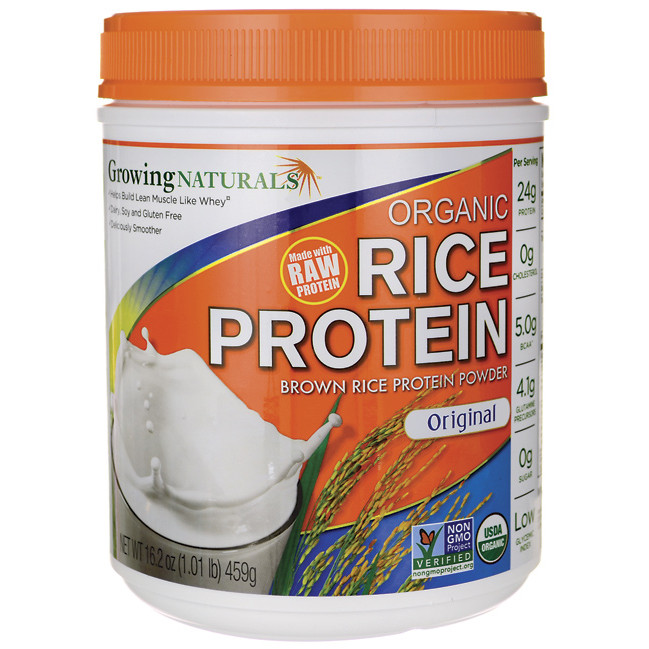 Organic Brown Rice Protein Powder
 Growing Naturals Organic Brown Rice Protein Powder