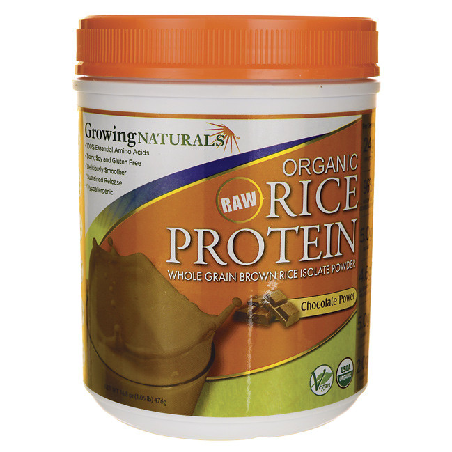 Organic Brown Rice Protein Powder
 Growing Naturals Organic Brown Rice Protein Powder