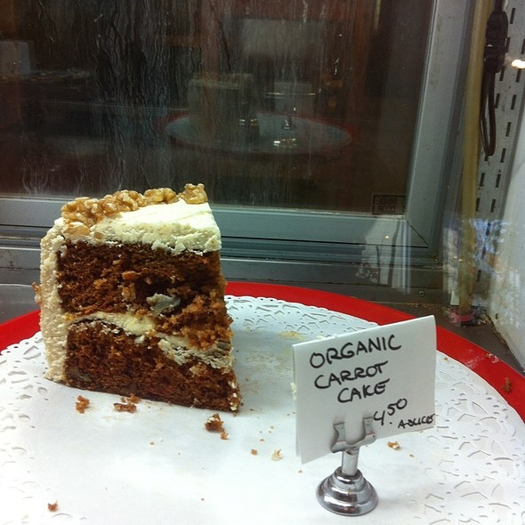 Organic Carrot Cake
 The Market Whole Foods & Supplements Cafe Menu