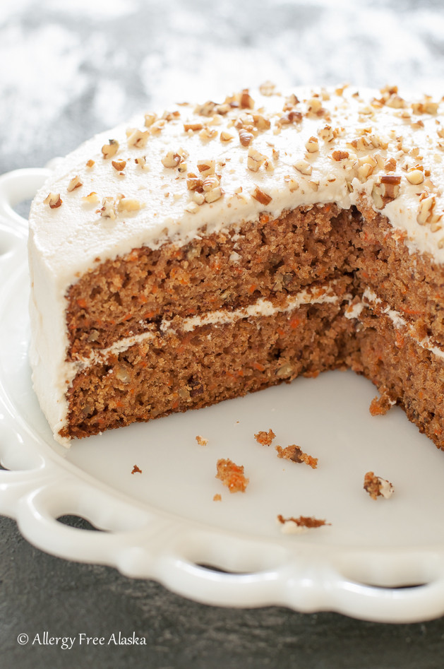 Organic Carrot Cake Recipe
 Gluten Free Dairy Free Decadent Carrot Cake Allergy Free