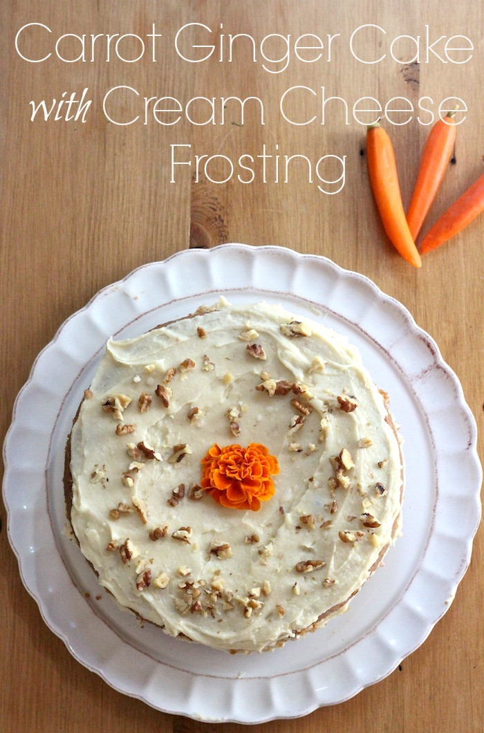 Organic Carrot Cake Recipe
 Baked Penne Carrot Ginger Cake and a Fabulous Giveaway