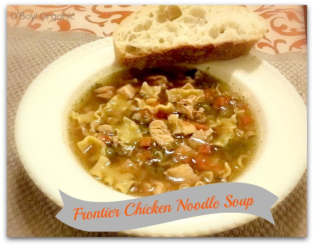 Organic Chicken Noodle Soup
 Frontier Soups MomsMeet Review