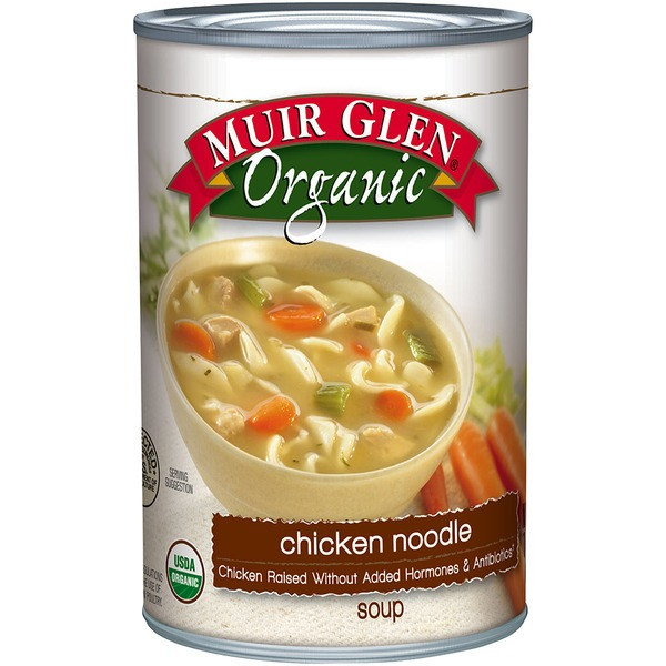 Organic Chicken Noodle Soup
 Muir Glen Organic Chicken Noodle Soup 14 5 oz from Whole