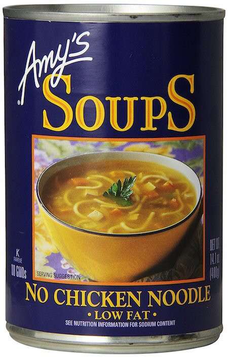 Organic Chicken Noodle Soup
 13 Canned Vegan Soups for When You’re Sick AF