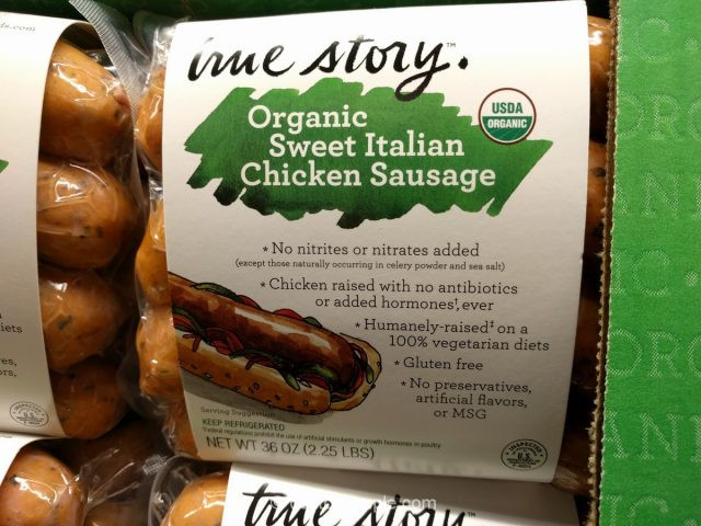 Organic Chicken Sausage Costco
 True Story Organic Sweet Italian Chicken Sausage