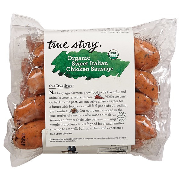 Organic Chicken Sausage Costco
 True Story Organic Italian Chicken Sausage 2 25 lb from