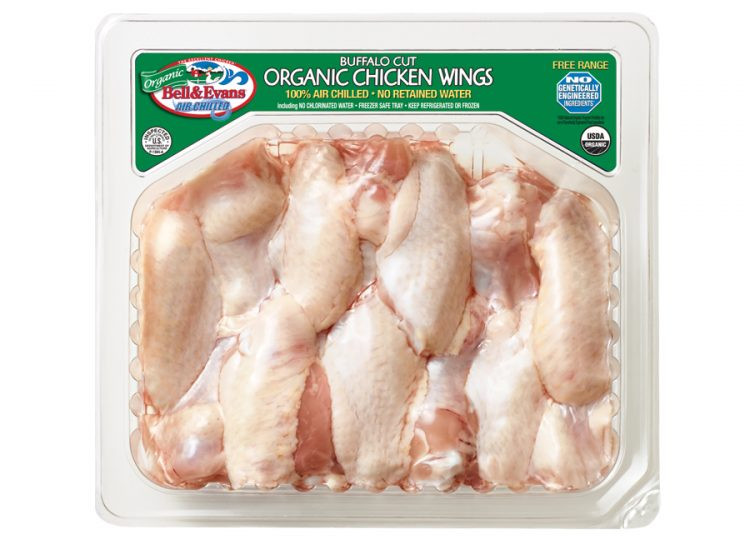Organic Chicken Wings
 Individually Quick Frozen Organic Cut Wings Bell & Evans