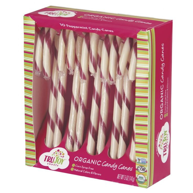 Organic Christmas Candy
 TruJoy Sweets Organic Candy Canes from Surf Sweets