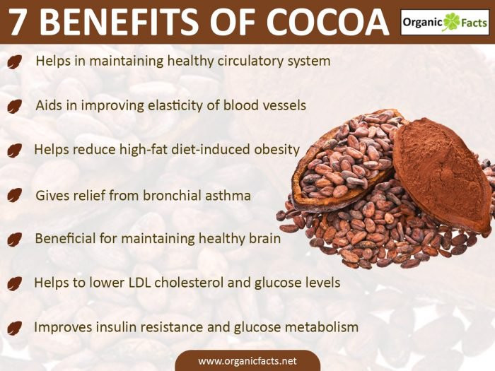 Organic Cocoa Powder Benefits
 18 Impressive Cocoa Benefits