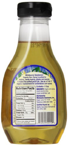 Organic Corn Syrup
 Wholesome Sweeteners Syrup Og Corn Light 11 2 Ounce
