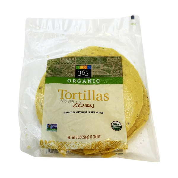 Organic Corn Tortillas
 365 Corn Tortillas 8 oz from Whole Foods Market 365