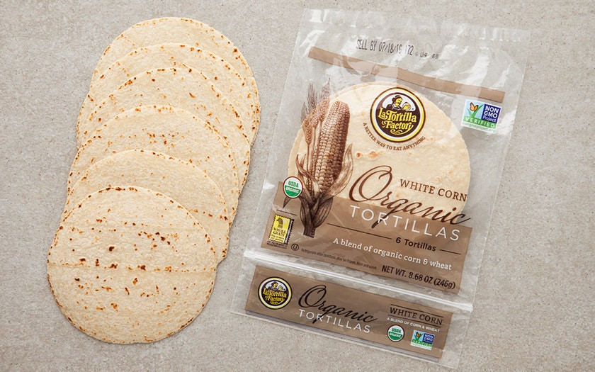 Organic Corn Tortillas
 Organic White Corn & Wheat Tortillas La Tortilla Factory