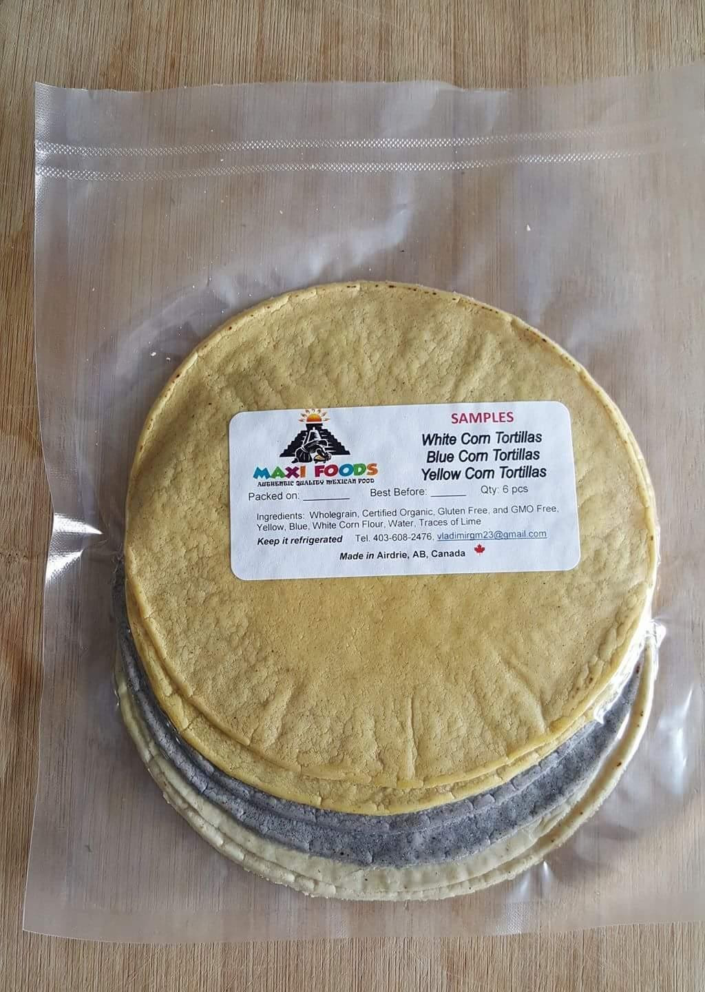 Organic Corn Tortillas
 Organic Corn tortillas in Airdrie Alberta for 2018