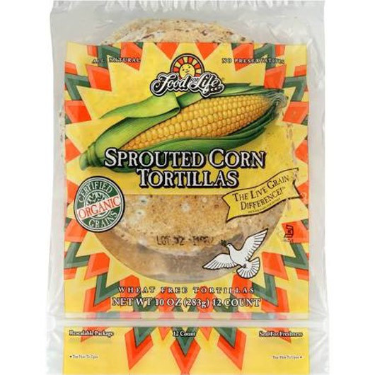 Organic Corn Tortillas
 Organic Sprouted Corn Tortillas from Muscle Food