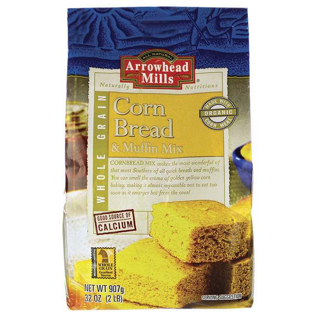 Organic Cornbread Mix
 Arrowhead Mills Organic Cornbread & Muffin Mix 32 oz Box