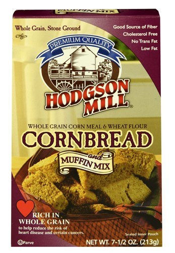 Organic Cornbread Mix
 Hodgson Mill Whole Grain Cornbread and Muffin Mix 7 5 oz