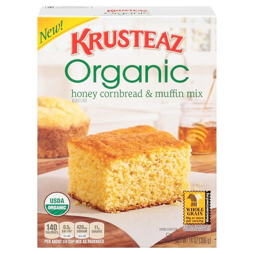 Organic Cornbread Mix
 Krusteaz Organic Honey Cornbread And Muffin Mix 14oz